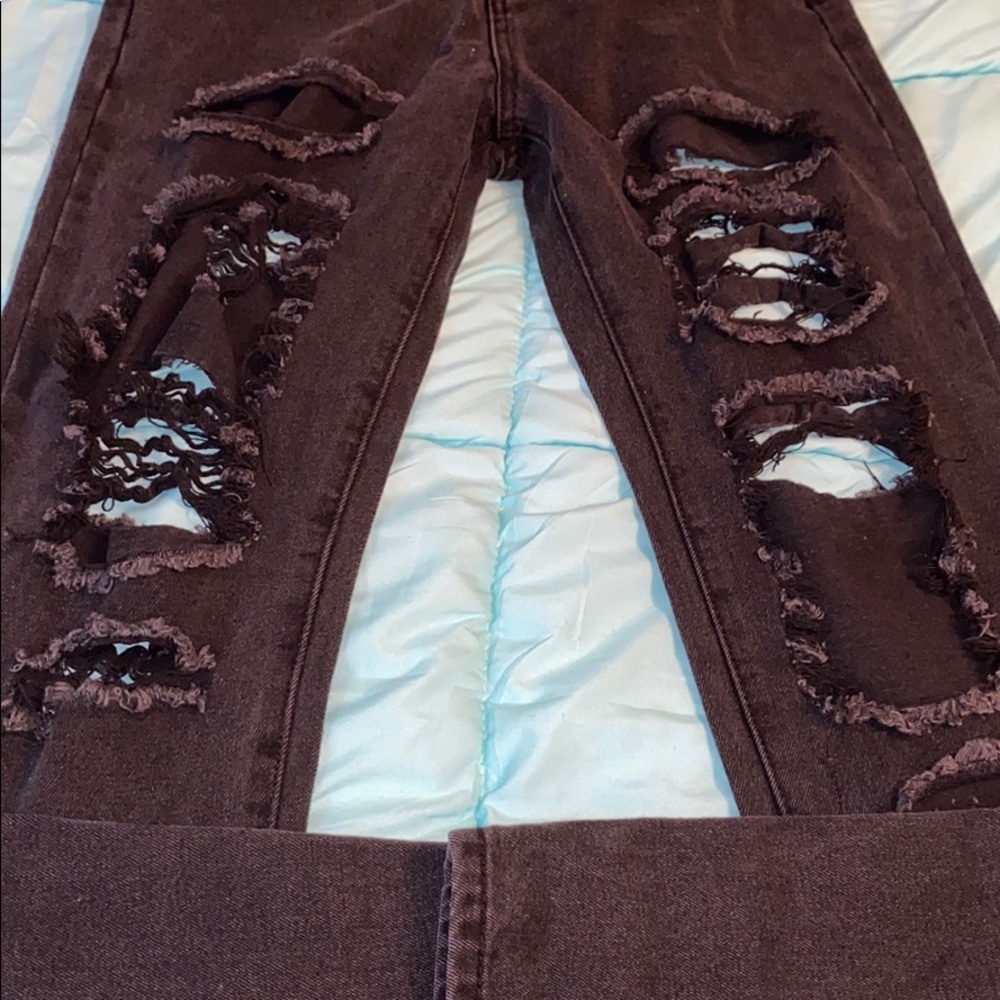 High Waisted Ripped Jeans - Picture 4 of 6